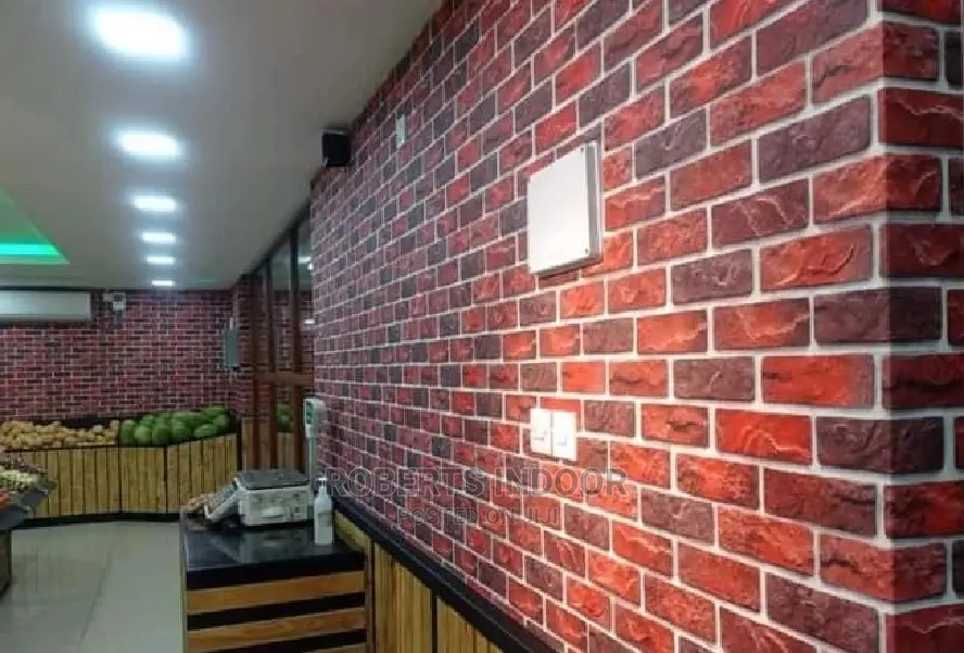Brick Red Wallpaper