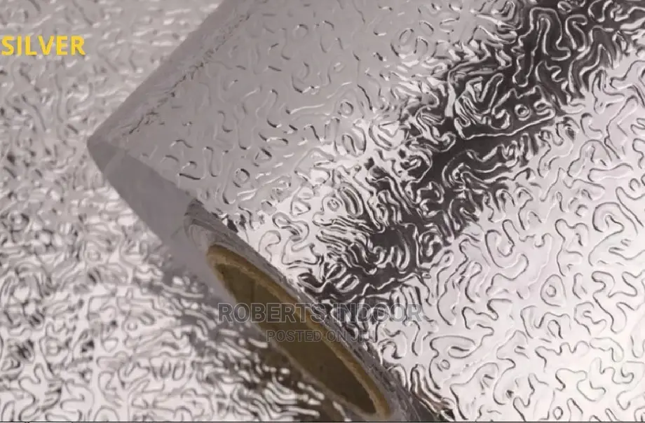 Silver Marble Contact Paper