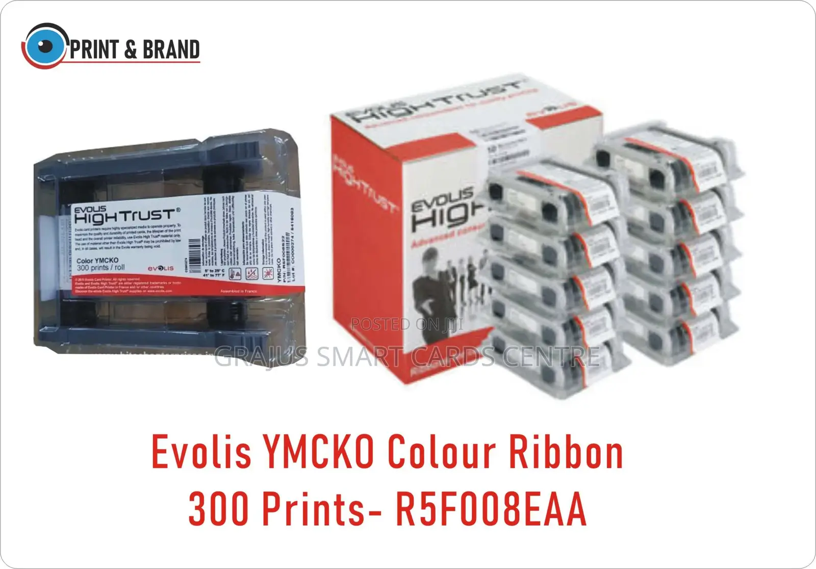 Evolis YMCKO Colour Ribbon 300 Prints R5f008eaa- In Stock