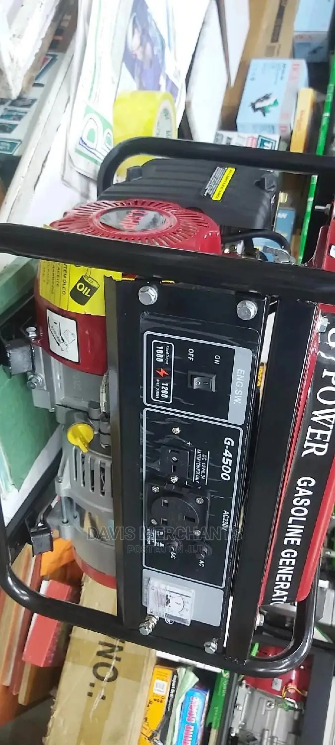 Power Gasoline Generator 1.1 Kva Four Stroke Petrol Engines