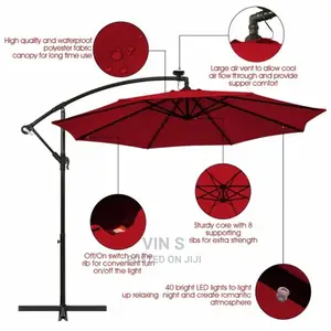 Led Cantilever Umbrella_ Led Cantilever Umbrella|