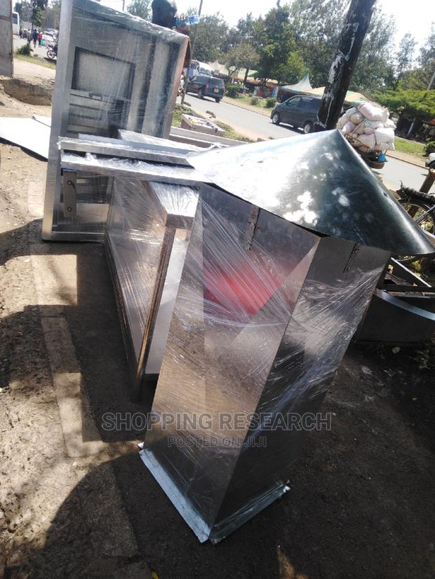 Galvanized Kitchen Hood With Ducting - main view
