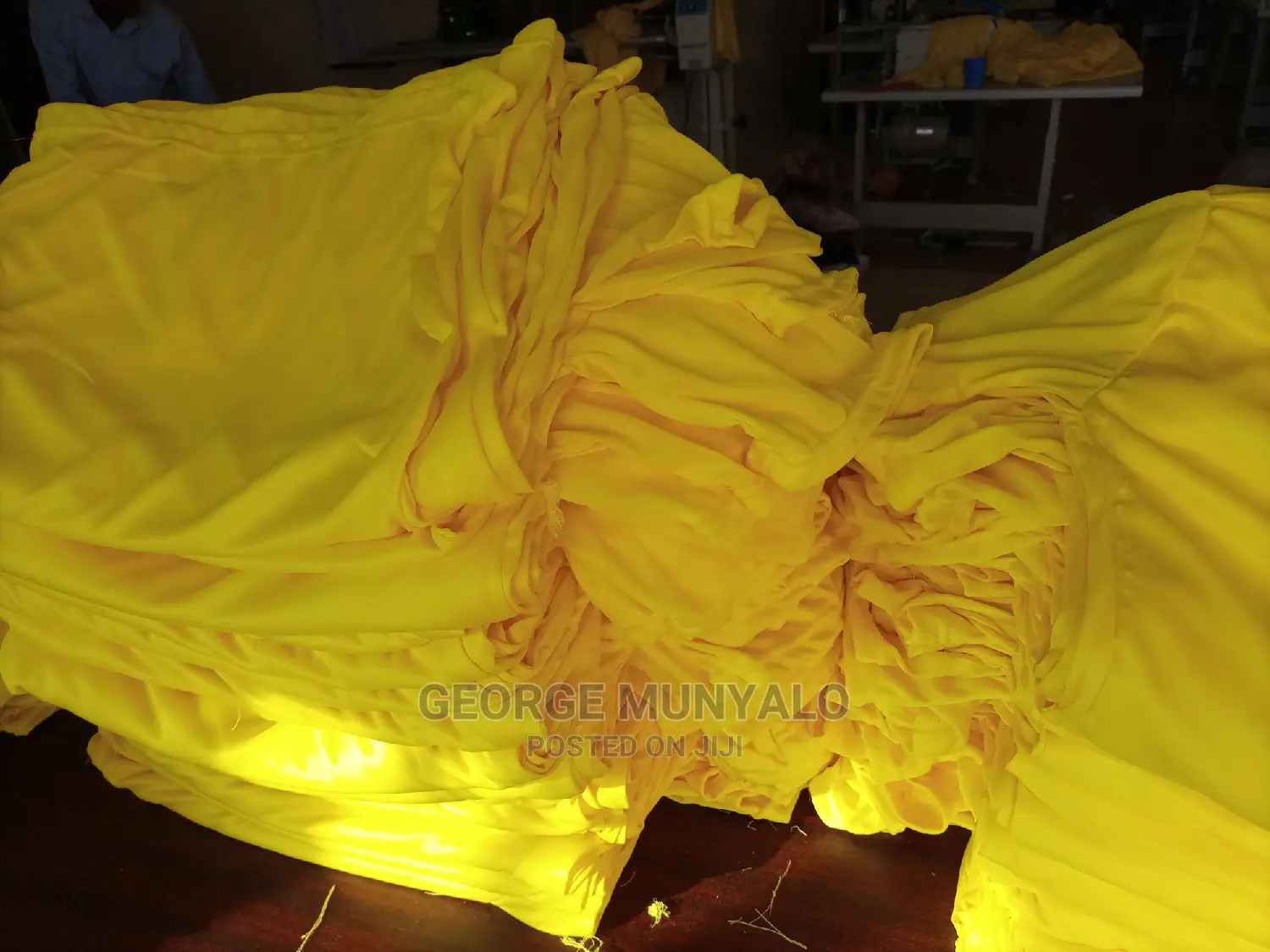 Big Quantities of Yellow Plain Campaign T-Shirts