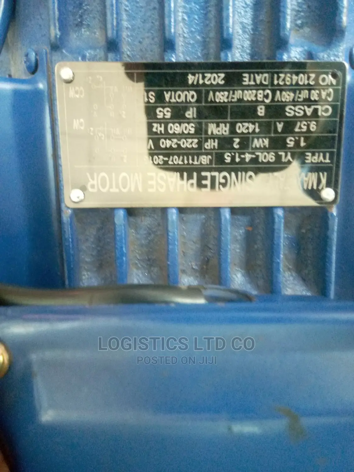 Kmax Italy Single Phase Motor 2hp