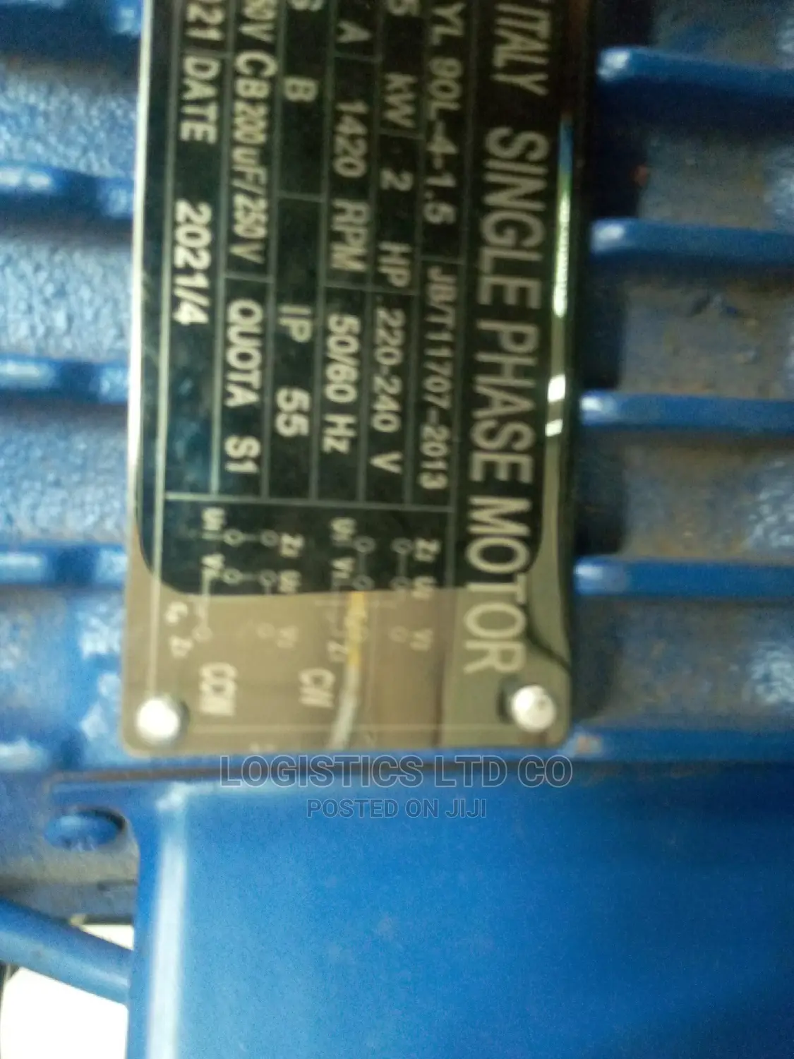 Kmax Italy Single Phase Motor 2hp