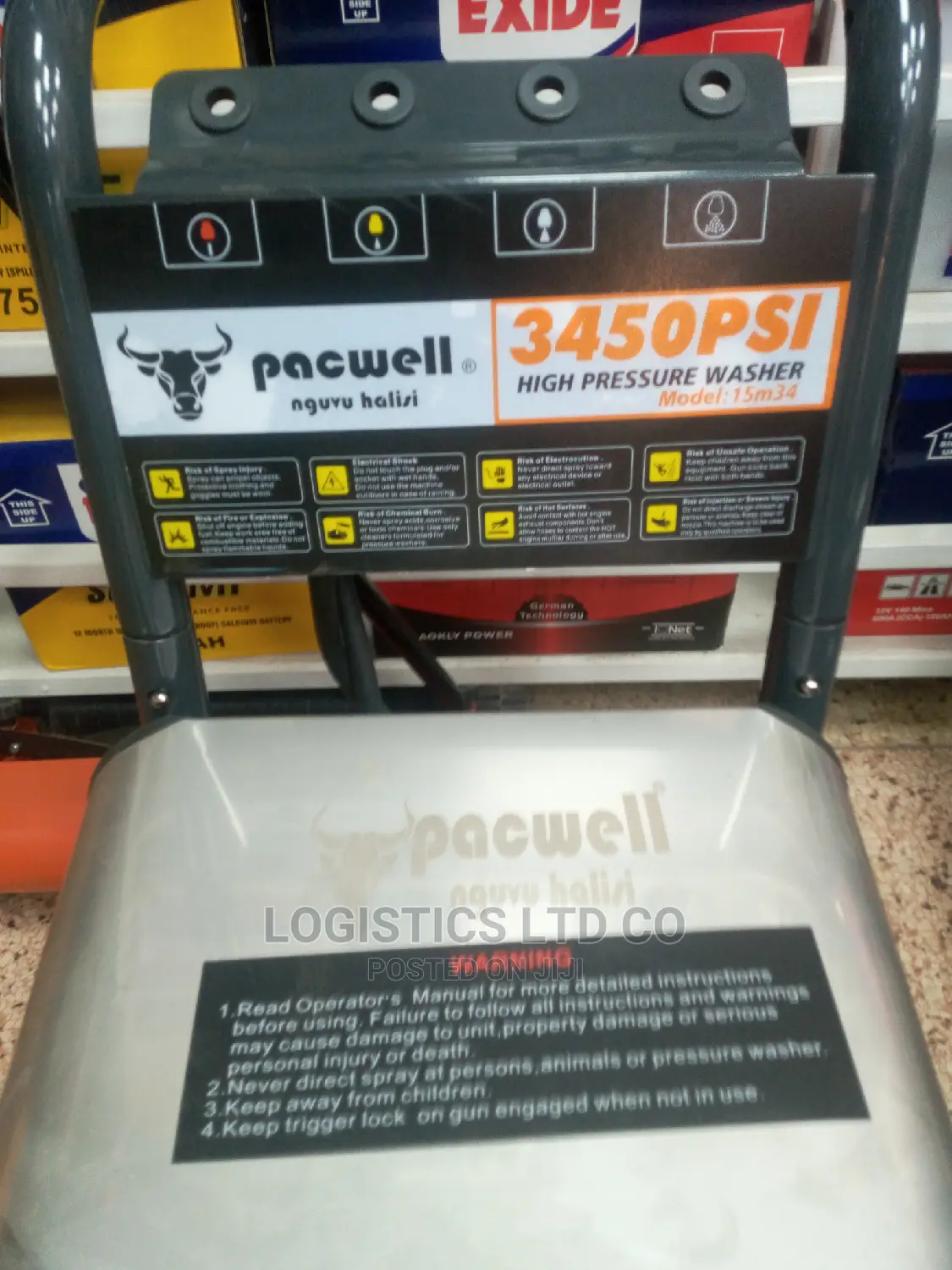 Pacwell High Pressure Car Wash Machine 3450psi