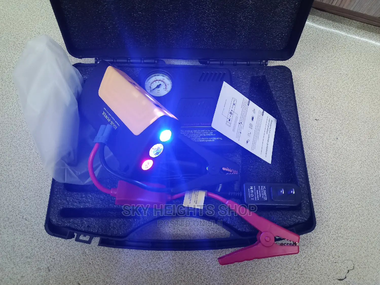 Car Jumpstarter/ Tire Inflator/ Powerbank and Torch All in 1