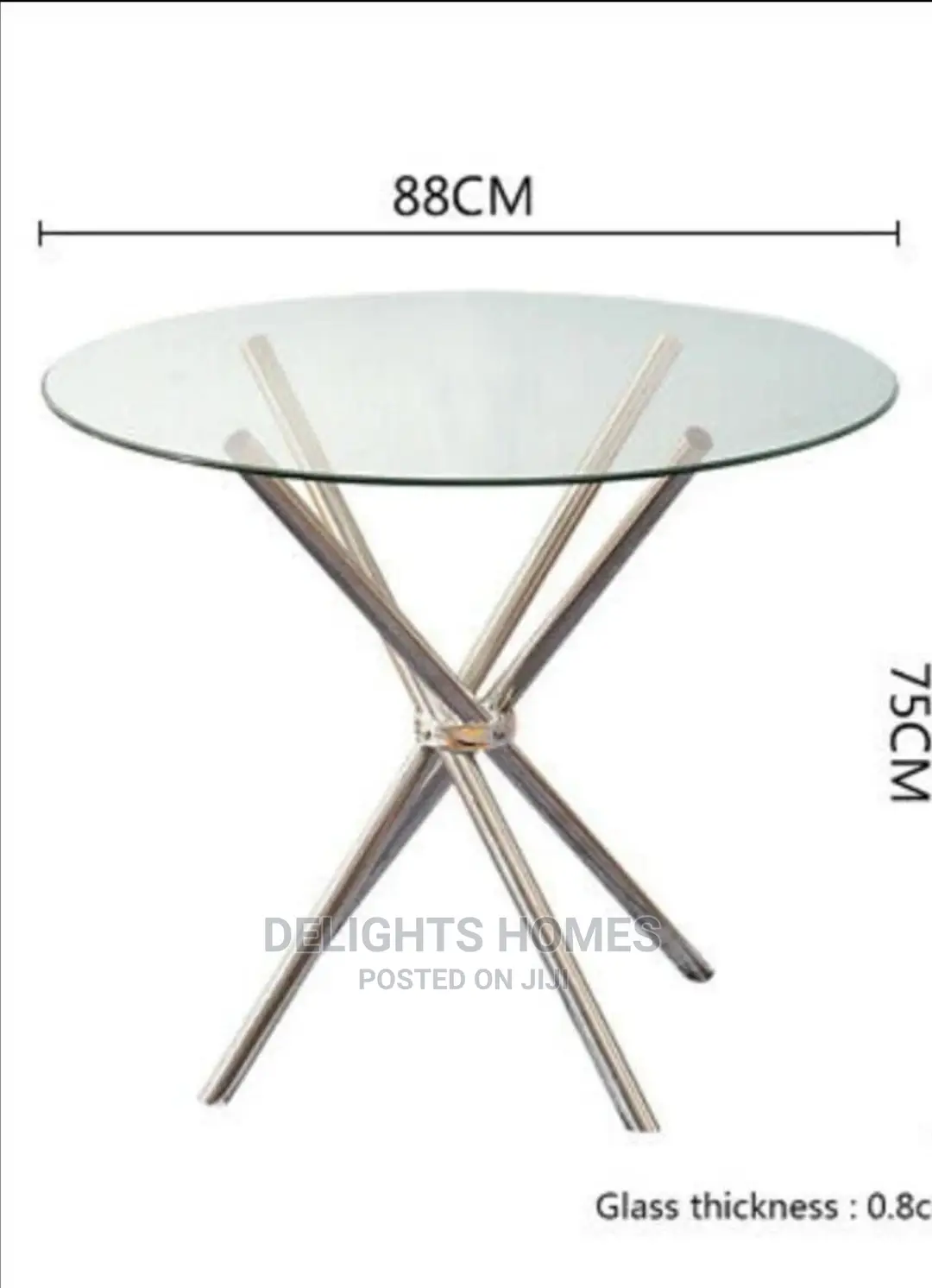 Ameirah Round Glass Table