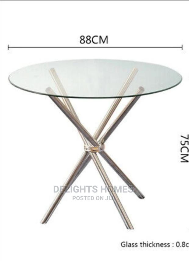 Ameirah Round Glass Table - main view