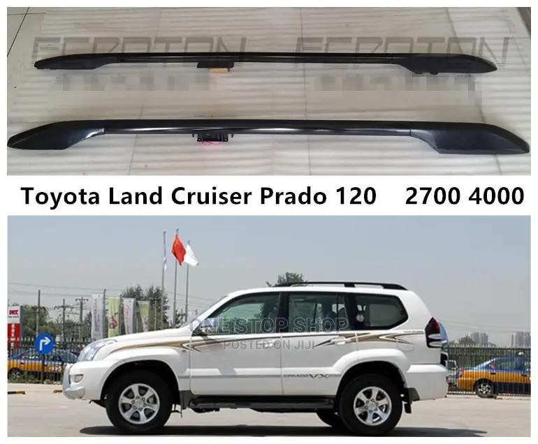 Black Roof Rails Suits Prado Land Cruiser Fj120