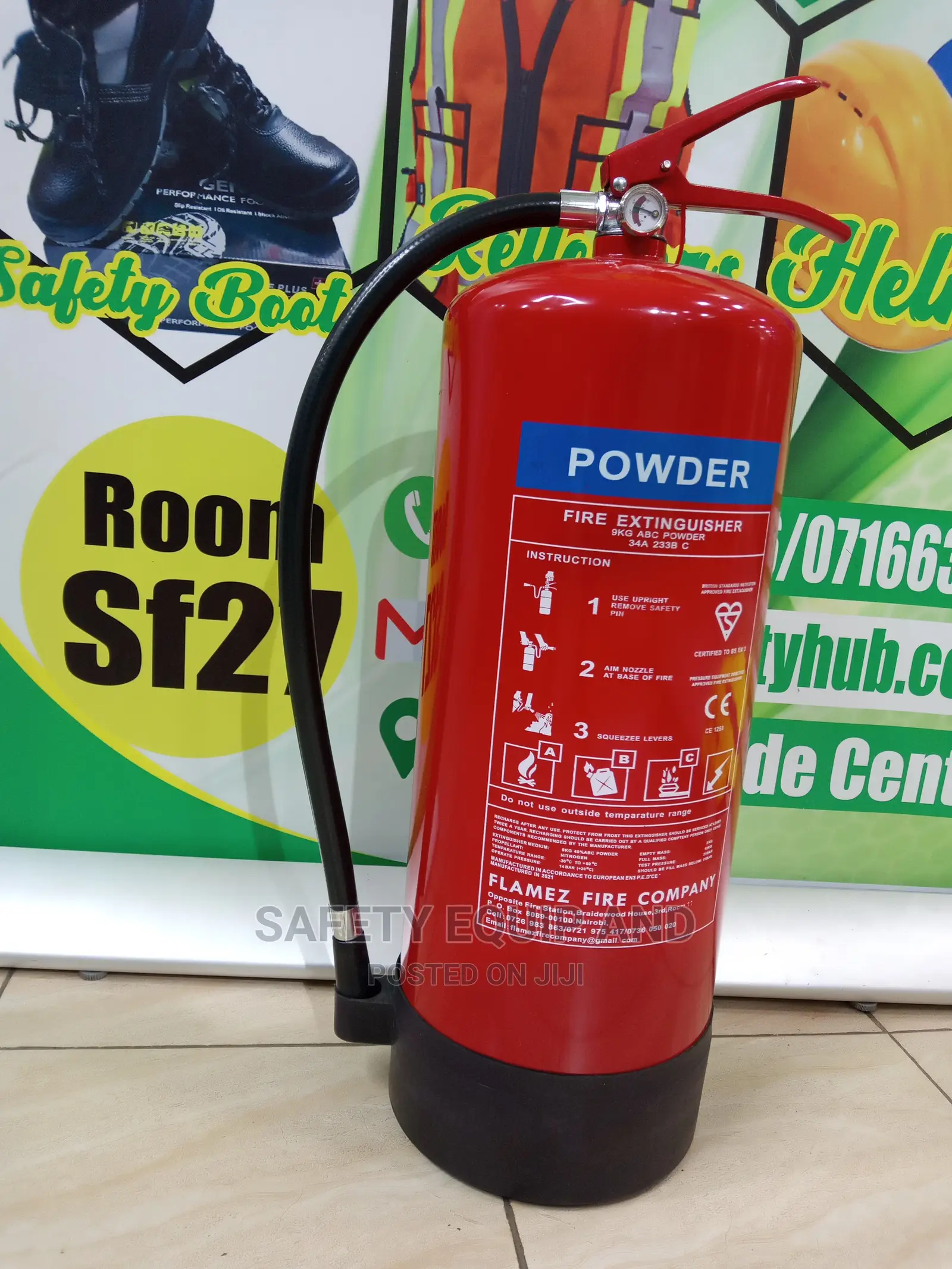 Powder Extinguisher-Safety Equipment for Extinguishing Fire