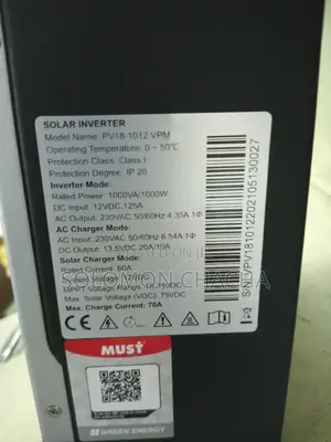 Must Hybrid Inverter 1kva Maximum 1.5kva