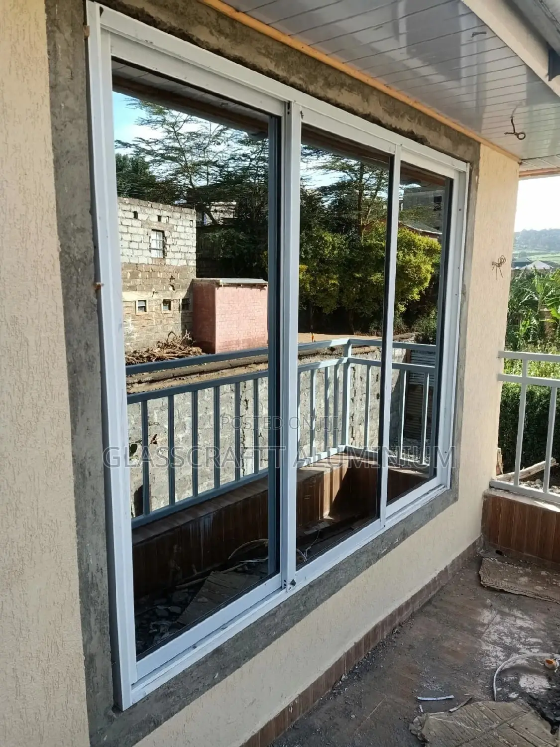 Three Panelled Aluminium Sliding Windows