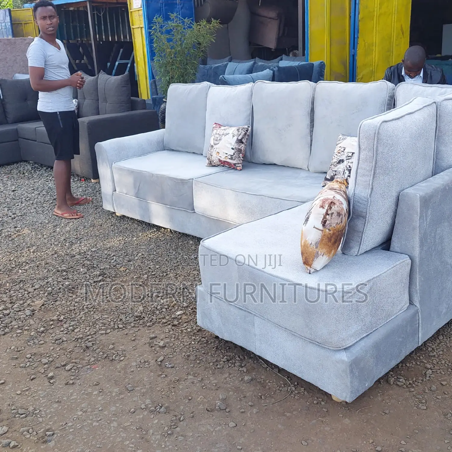 6 Seater L Seat Sofa