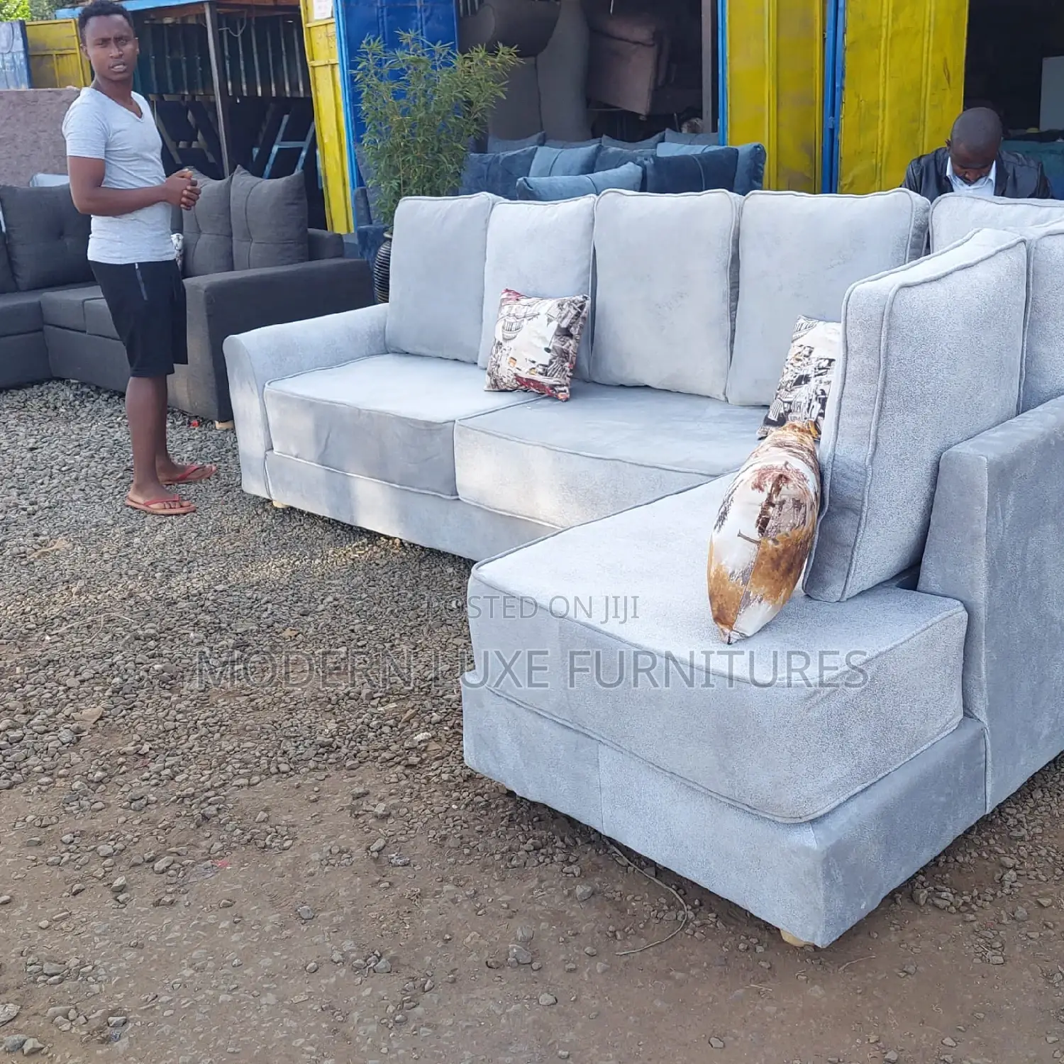 6 Seater L Seat Sofa