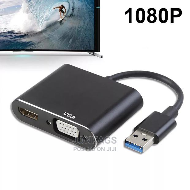 USB to HDMI and VGA Adapter - main view