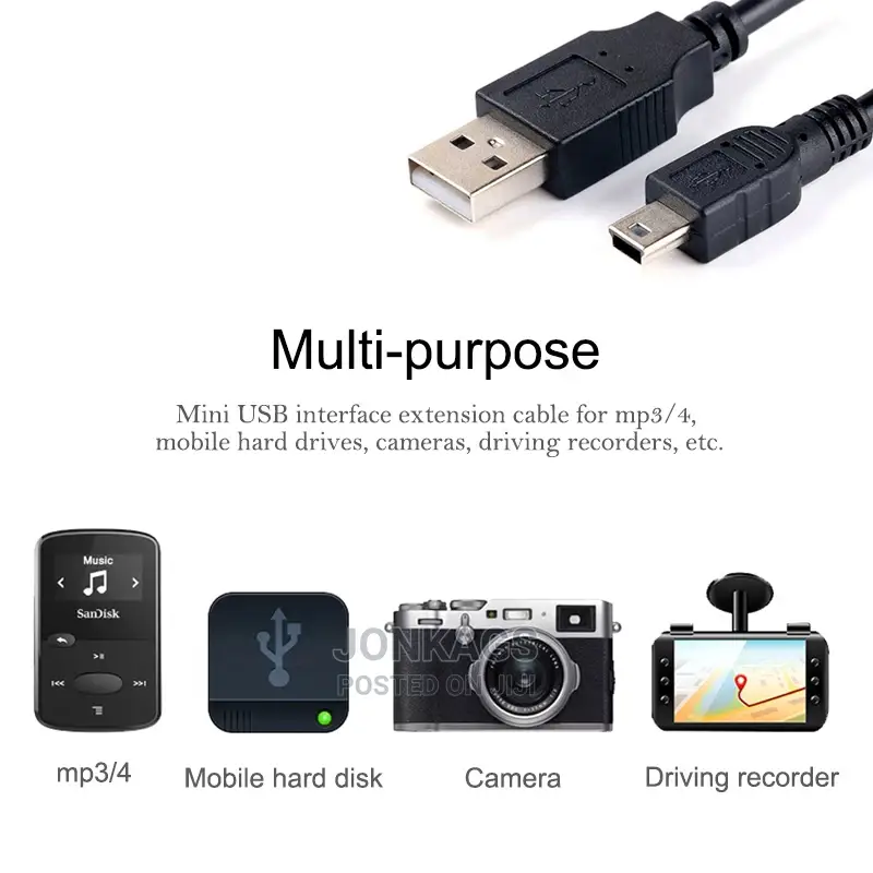 USB 2.0 to V3(Mini USB) Cable