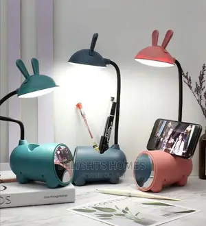 Rechargable Fashion Lamp With Mirror and Phone/ Pens Holder