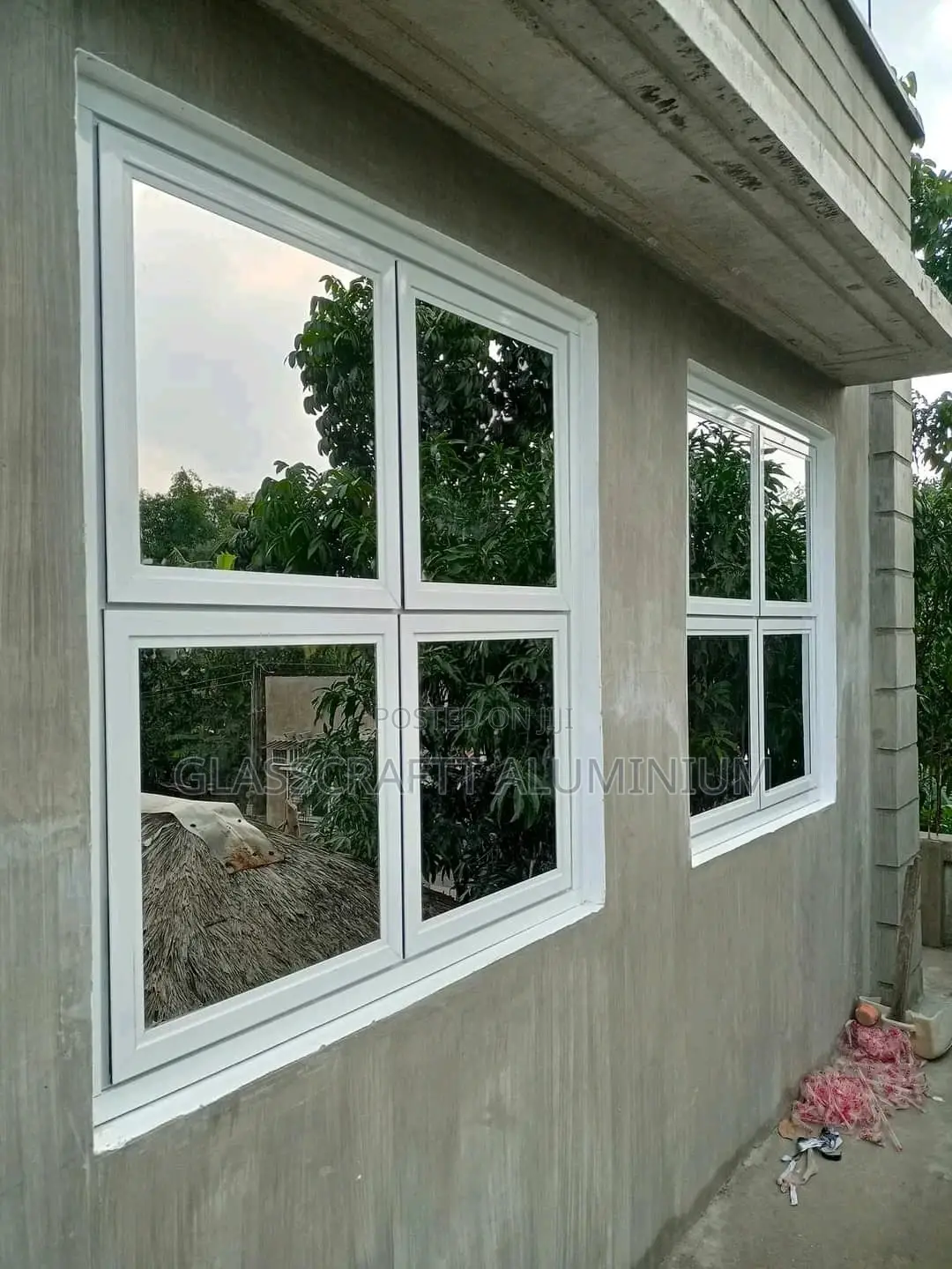 Twin Hang Aluminium Windows With Mosquito Net