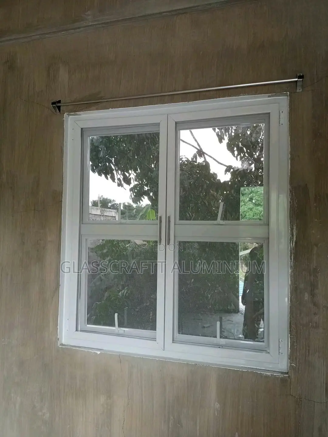 Twin Hang Aluminium Windows With Mosquito Net