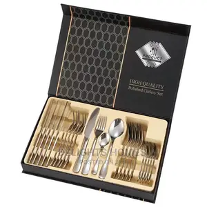 Polished 24pcs Silver Cutlery