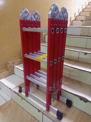Stable Foldable Ladder, 12 Feet Long - thumbnail 2