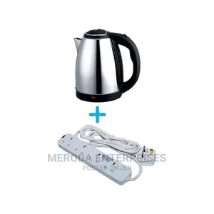 Generic Electric Kettle - 2L+ Free Heavy Duty 4 Way