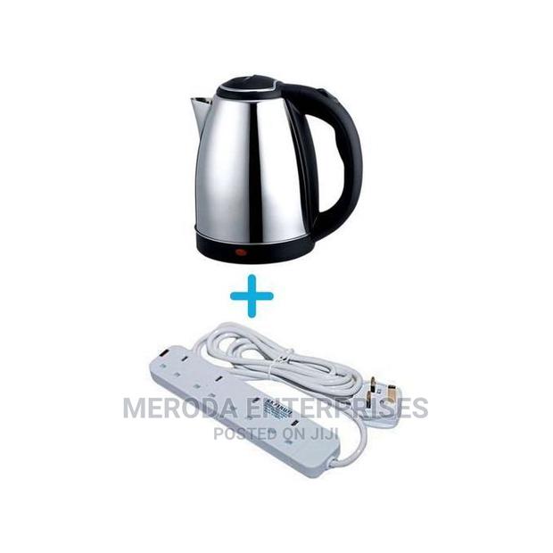 Generic Electric Kettle - 2L+ Free Heavy Duty 4 Way