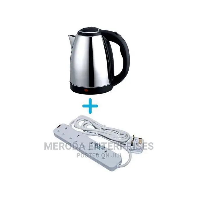 Generic Electric Kettle - 2L+ Free Heavy Duty 4 Way