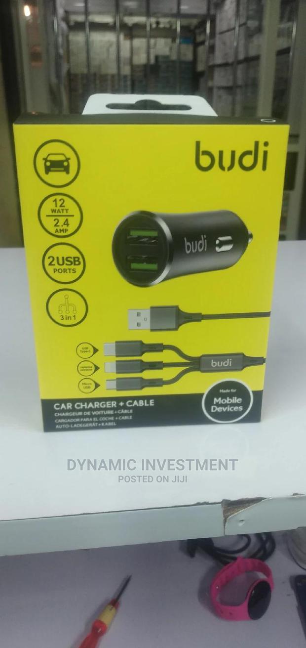 Budi Car Charger + Cable - main view