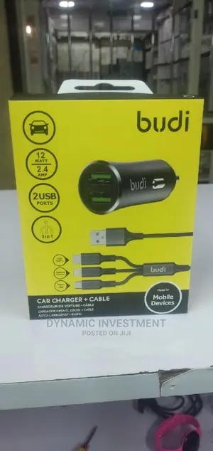 Budi Car Charger + Cable