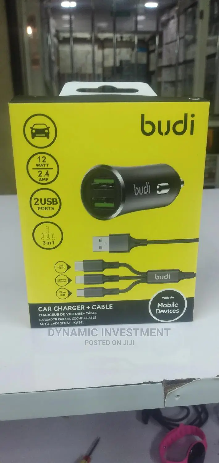 Budi Car Charger + Cable