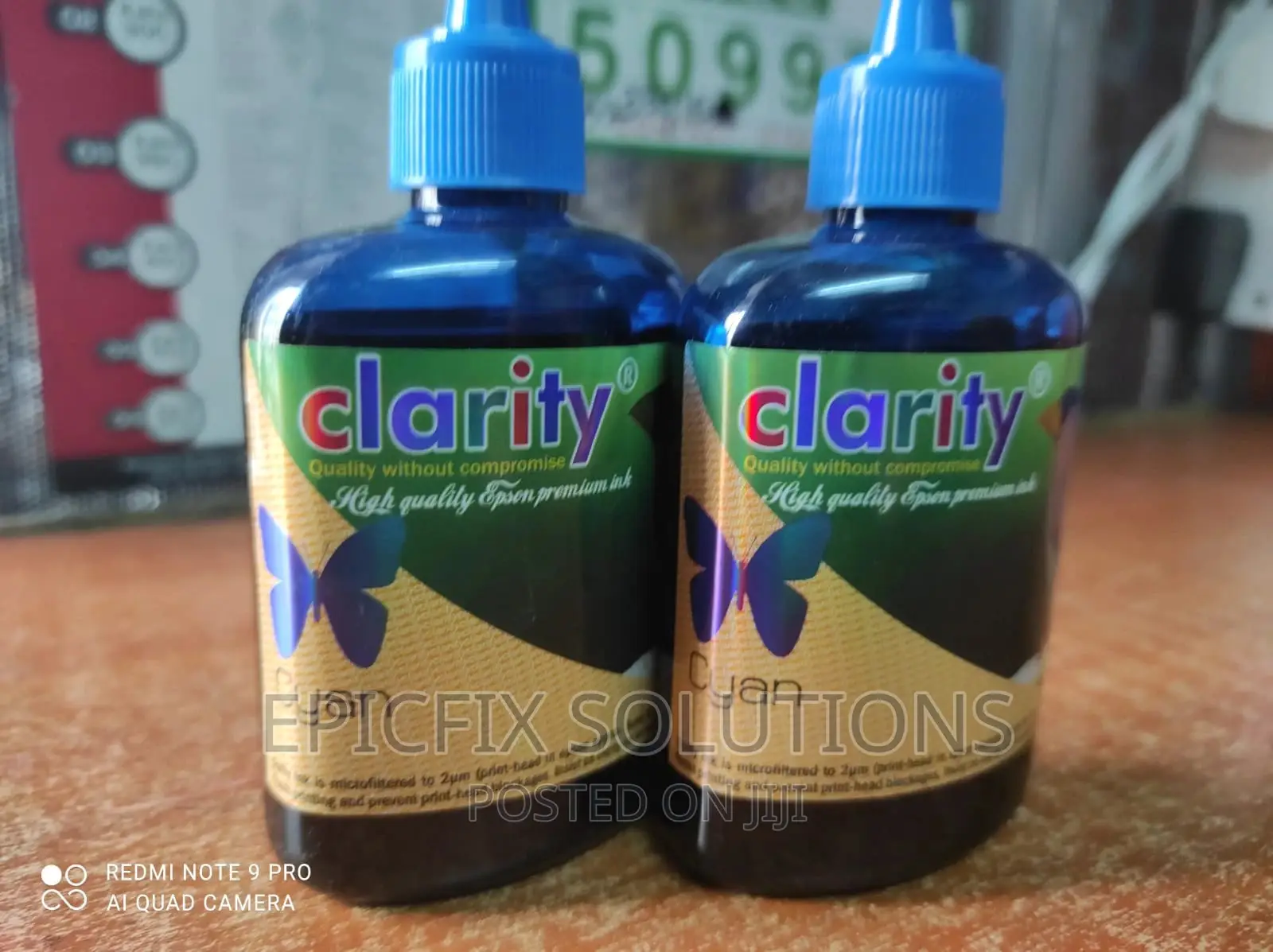 Cyan Cyan Ink Clarity