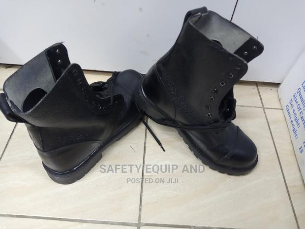 Durable Hard Leather Security Boots - main view