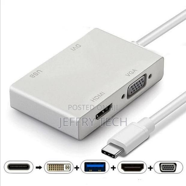 Generic Type-C to Hdmi+Vga+Dvi+Usb3.0 Four-In-One Converter