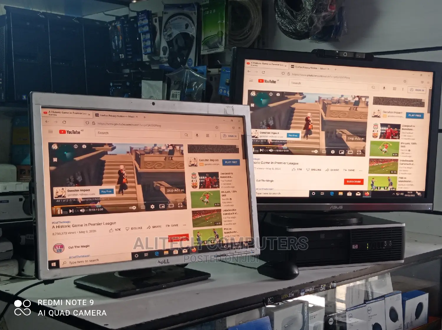Dell 24inches Monitor With Inbuilt Webcams Camera