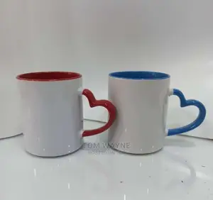 Love Shaped Handle Magic Mugs Brandeable