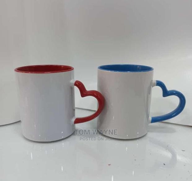 Love Shaped Handle Magic Mugs Brandeable
