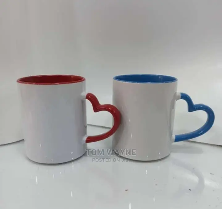 Love Shaped Handle Magic Mugs Brandeable