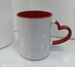 Love Shaped Handle Magic Mugs Brandeable