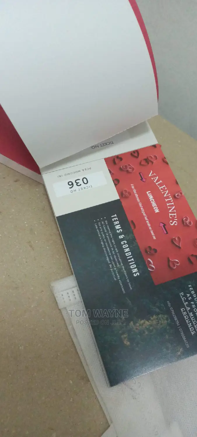 Raffle Tickets, Event Tickets
