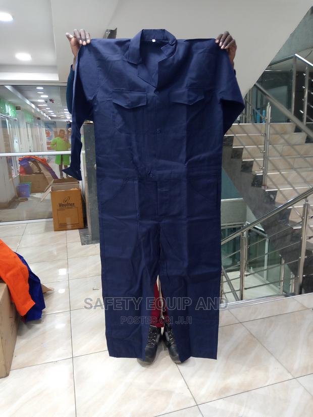 Maroon Pocketed Safety Uniform With Buttons - main view