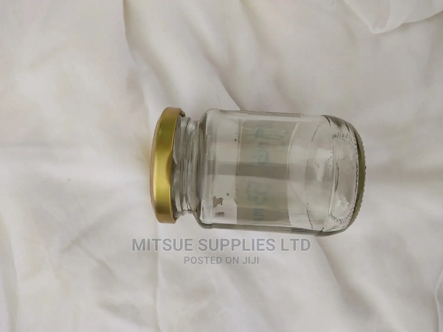 A Box of 56 Jam/Glass Jars- 200grams With Gold Lids