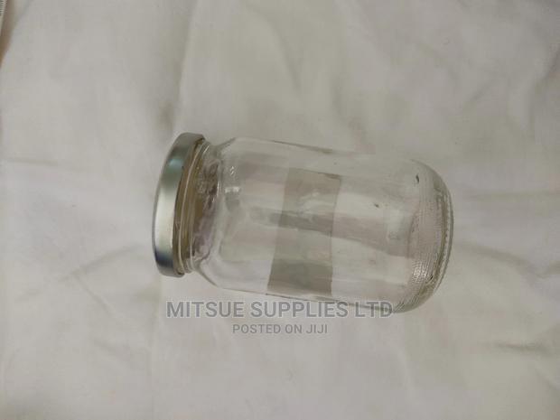 A Box of 48 Jam/Storage Glass Jars- 370ml With Silver Lids