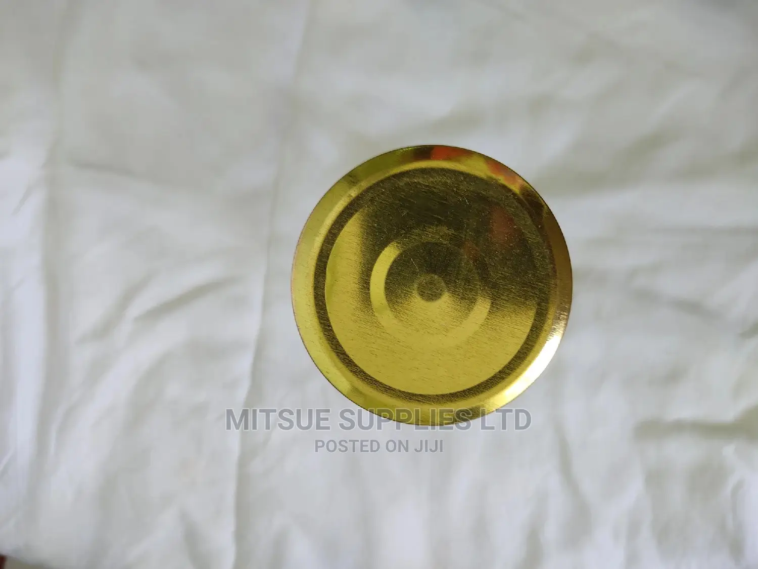 A Box of 48 Koleman Glass Jar- 470ml With Gold Lids