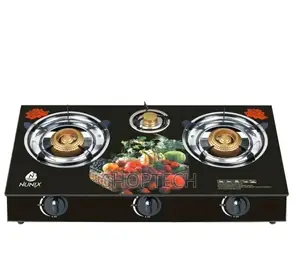 Gas Stove, Glass, 3 Burner GT