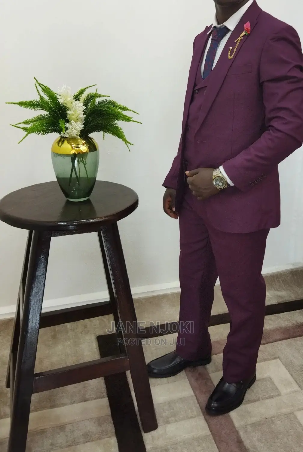 Maroon Suit