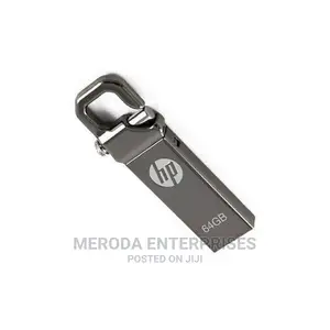 HP Flash Disk With Clip - 64GB - Silver