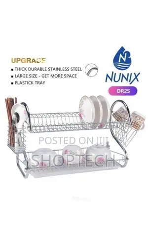 NUNIX Dish Rack 2 Tiers Stainless