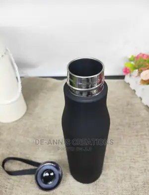 Flat Thermal Bottle Black